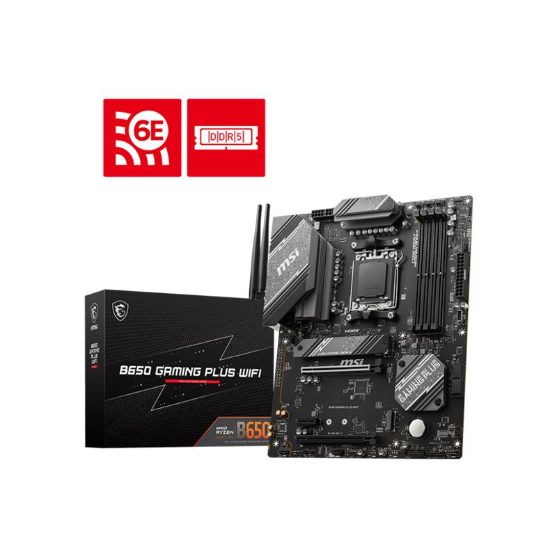 MSI B650 GAMING PLUS WIFI DDR5 6000MHZ 1XHDMI 1XDP 2XM.2 USB 3.2 ATX AM5 (AMD AM5 9000/8000/7000 SERİLERİ İLE UYUMLU)