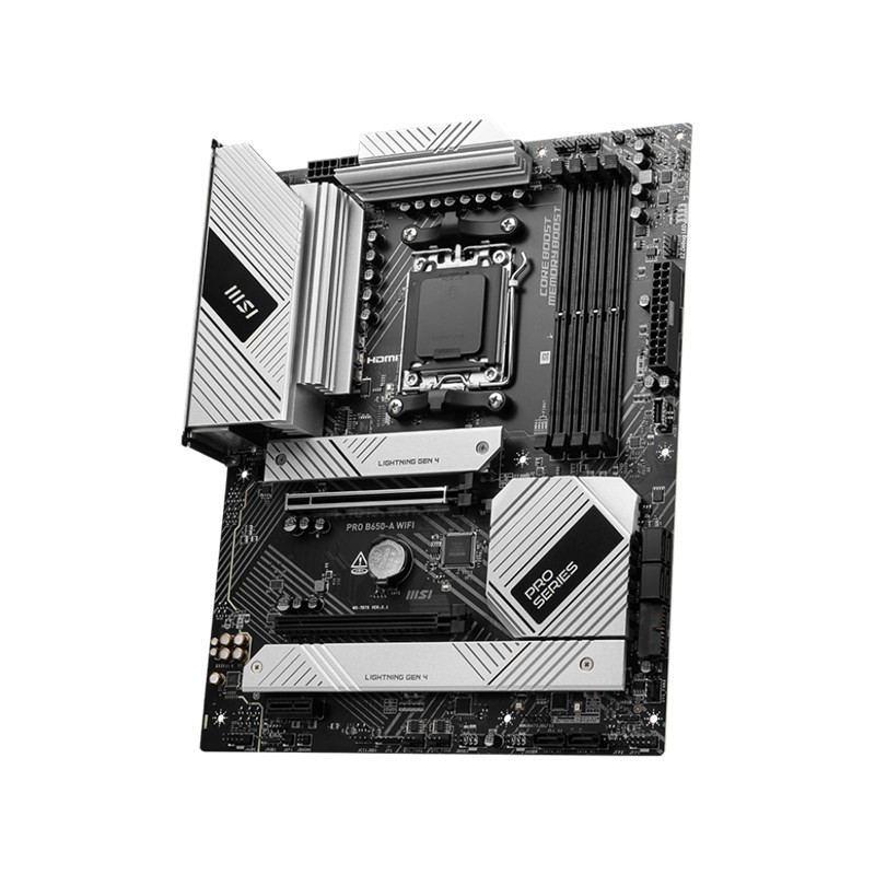 MSI PRO B650-A WIFI DDR5 7600MHZ 1XHDMI 3XM.2 USB ATX AM5 (AMD AM5 9000/8000/7000 SERİLERİ İLE UYUMLU)