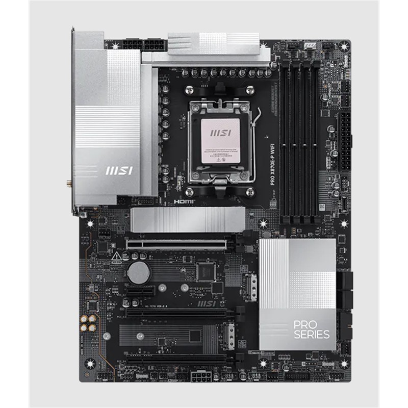 MSI PRO X870E-P WIFI DDR5 8200MT/S 1XHDMI 3XM.2 USB ATX AM5(AMD AM5 9000/8000/7000 SERİLERİ İLE UYUMLU)