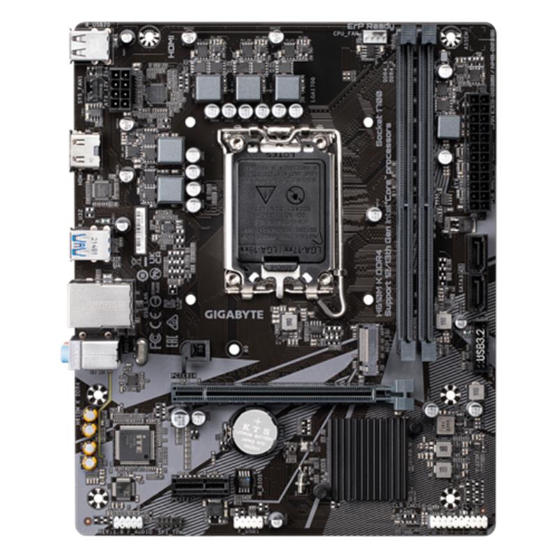 GIGABYTE H610M K DDR4 3200MHZ 1XHDMI 1XM.2 USB 3.2 MATX 1700P (12. / 13. VE 14. NESİL İŞLEMCİ UYUMLU)