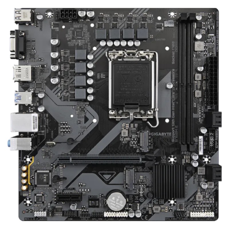 GIGABYTE B760M E DDR5 7200MHZ 1XVGA 1XHDMI 1XDP 1XM.2 USB 3.2 MATX 1700P (12. / 13. VE 14. NESİL İŞLEMCİ İLE UYUMLU)