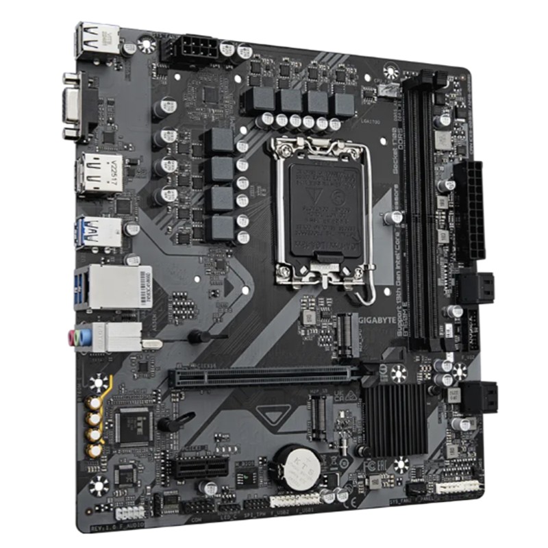 GIGABYTE B760M E DDR5 7200MHZ 1XVGA 1XHDMI 1XDP 1XM.2 USB 3.2 MATX 1700P (12. / 13. VE 14. NESİL İŞLEMCİ İLE UYUMLU)