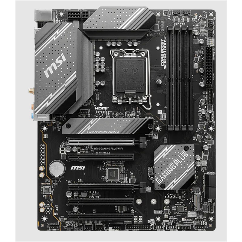 MSI B760 GAMING PLUS WIFI DDR4 6800MHZ 1XHDMI 1XDP 2XM.2 USB ATX 1700P (12. / 13. VE 14. NESİL İŞLEMCİ İLE UYUMLU)