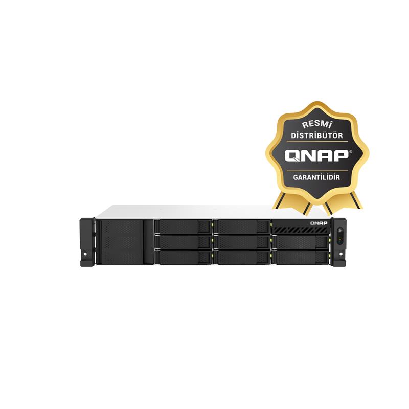 QNAP TS-873AEU-4GB RAM 8 HDD YUVALI RACK NAS (RESMİ DİSTRİBÜTÖR GARANTİLİ)