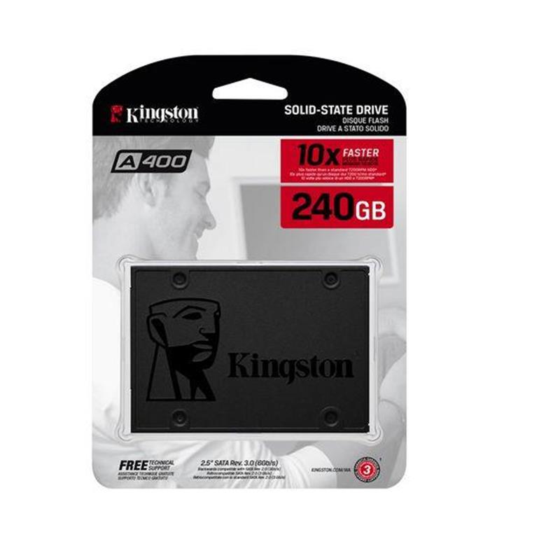 240 GB KINGSTON A400 SATA3 2.5 500/350MBS SA400S37/240G