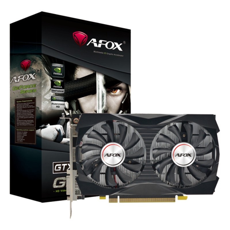 AFOX GEFORCE AF1050TI-4096D5H5-V10 GTX1050TI 4GB GDDR5 128BIT 1XHDMI 1XDP 1XDVI EKRAN KARTI