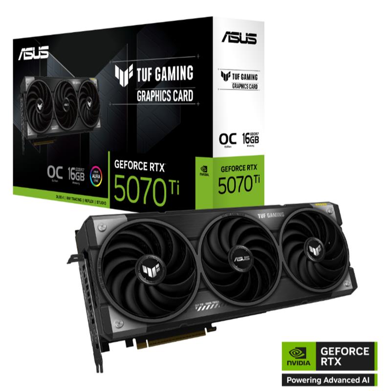ASUS TUF-RTX5070TI-O16G-GAMING RTX5070TI 16GB GDDR7 256Bit 3xDP/1xHDMI