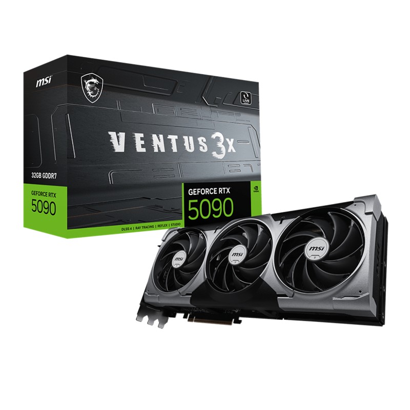 MSI GEFORCE RTX5090 32G VENTUS 3X 32GB GDDR7 512BIT 1XHDMI 3XDP EKRAN KARTI 