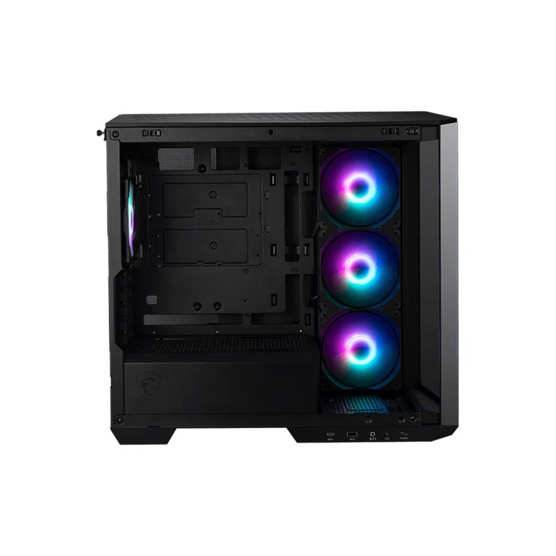 MSI MAG PANO M100R PZ TEMPERLİ CAM ARGB PSU YOK 3X120MM 1X120MM FAN GAMING MATX KASA SİYAH