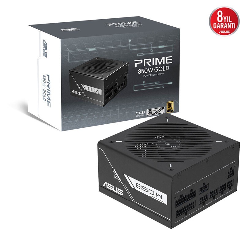 ASUS PRIME-850G 850W GOLD FULL MODÜLER 80 PLUS PSU 