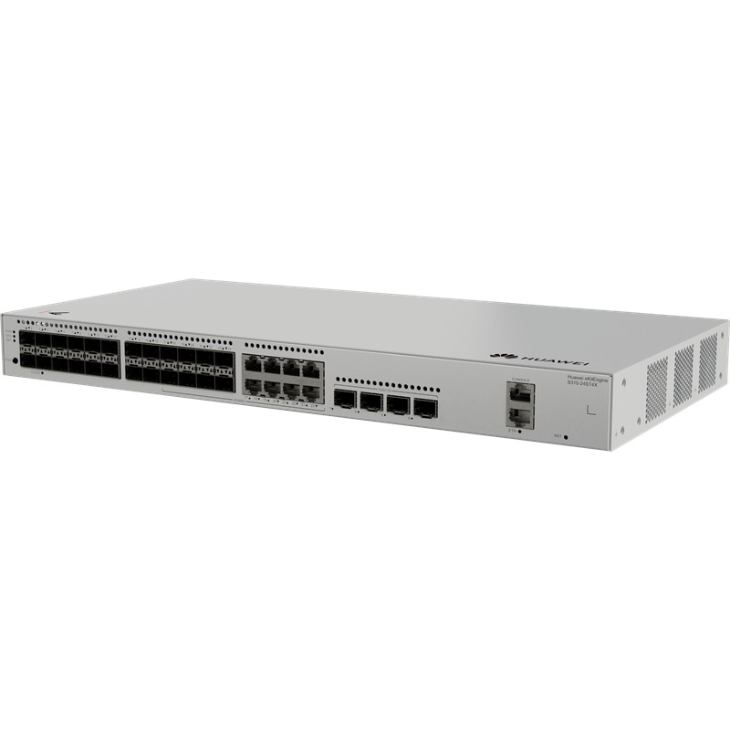 HUAWEI EKITENGINE S310-24ST4X 24 PORT 1GB SFP+8XGB RJ45 COMBO 4X10G SFP+ CONSOLE PORT YÖNETİLEBİLİR L3 RACKMOUNT SWITCH