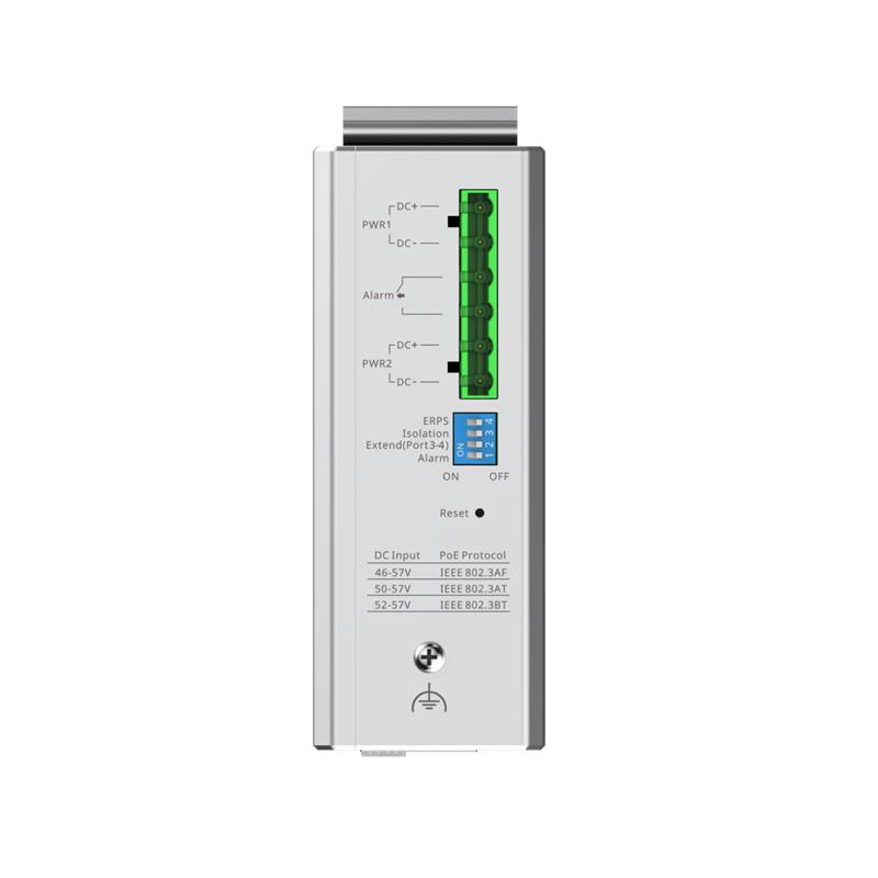 RUIJIE REYEE RG-NIS2100-4GT2SFP-HP 4 PORT GIGABIT+ 2XGB SFP UPLINK 120W POE CLOUD YÖNETİLEBİLİR ENDÜSTRİYEL SWITCH 