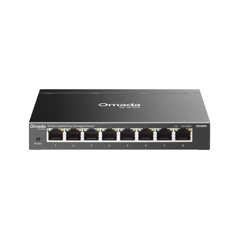TP-LINK OMADA ES208G 8 PORT GIGABIT YONETİLEBİLİR METAL KASA SWITCH