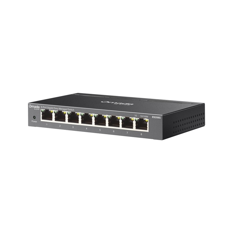 TP-LINK OMADA ES208G 8 PORT GIGABIT YONETİLEBİLİR METAL KASA SWITCH