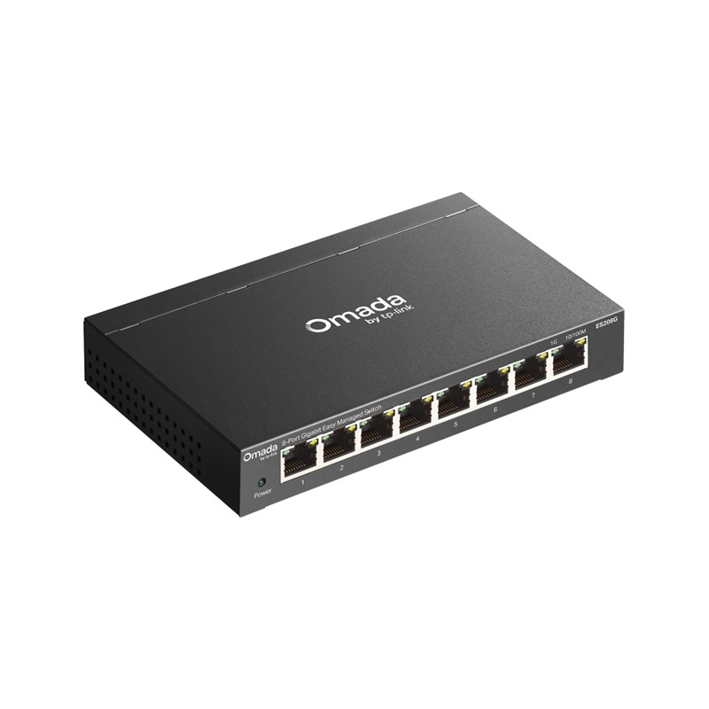 TP-LINK OMADA ES208G 8 PORT GIGABIT YONETİLEBİLİR METAL KASA SWITCH