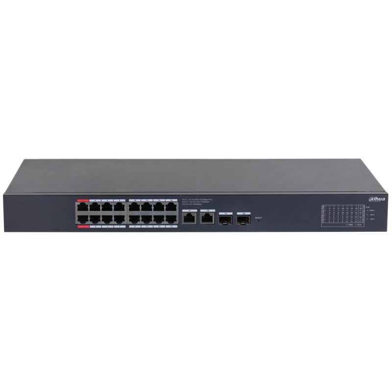 DAHUA CS4220-16GT-135 16 PORT GIGABIT 135W POE + 2X1GB SFP/RJ45 UPLINK CLOUD YÖNETİLEBİLİR RACKMOUNT