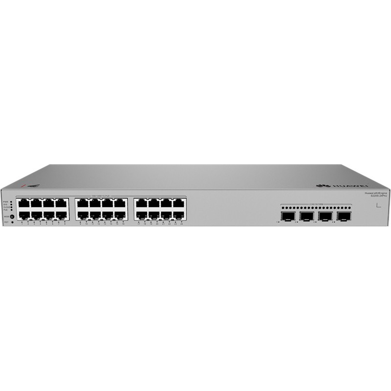 HUAWEI EKITENGINE S220S-24P4J 24 PORT GIGABIT+4 PORT 2.5GB SFP L2 CLOUD YÖNETİLEBİLİR 400W POE RACKMOUNT SWITCH