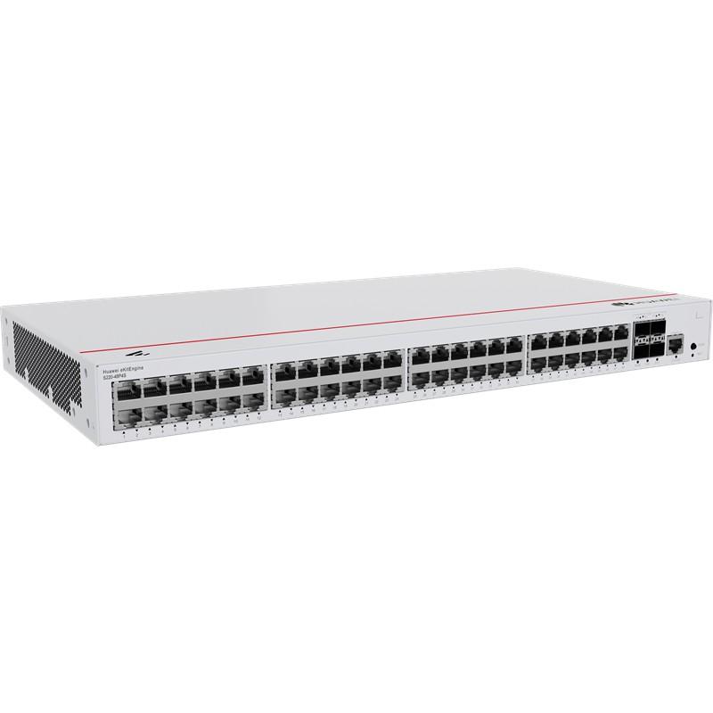 HUAWEI EKITENGINE S220-48P4S 48 PORT GIGABIT+4X1GB SFP CONSOLE PORT L2 YÖNETİLEBİLİR 380W POE RACKMOUNT SWITCH