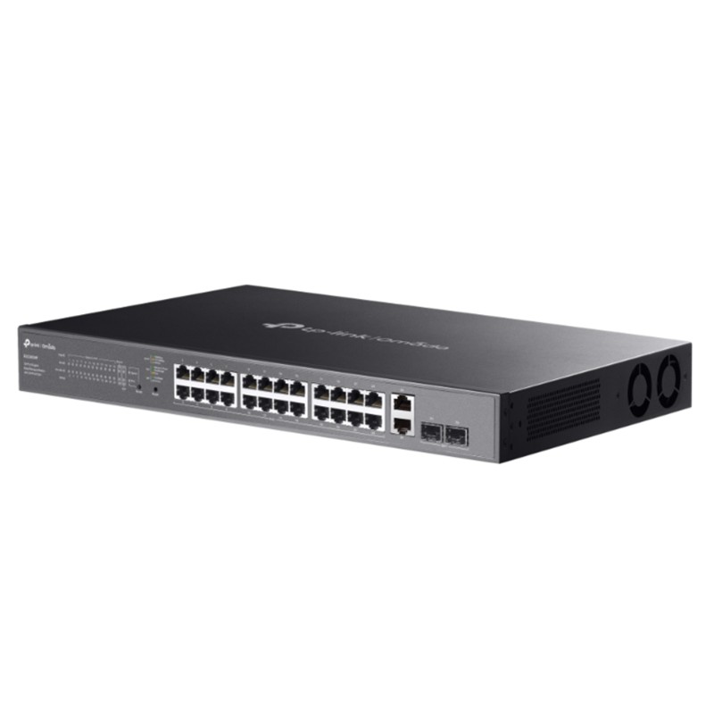 TP-LINK OMADA ES228GMP 24 PORT GIGABIT+ 2XGB SFP+2XGB RJ45 UPLINK CLOUD L2 YÖNETİLEBİLİR 384W POE RACKMOUNT SWITCH