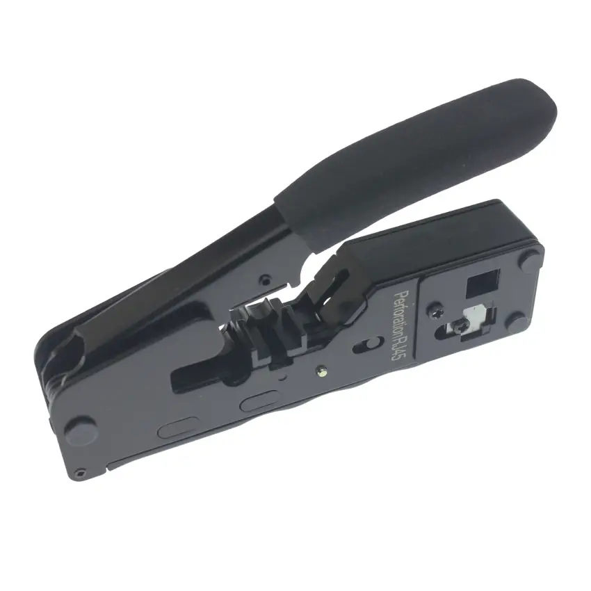 Yeni Nesil RJ45 - RJ11 İkili Connector - Cat5 Cat6 Ağ Network Telefon Kablosu Pensesi