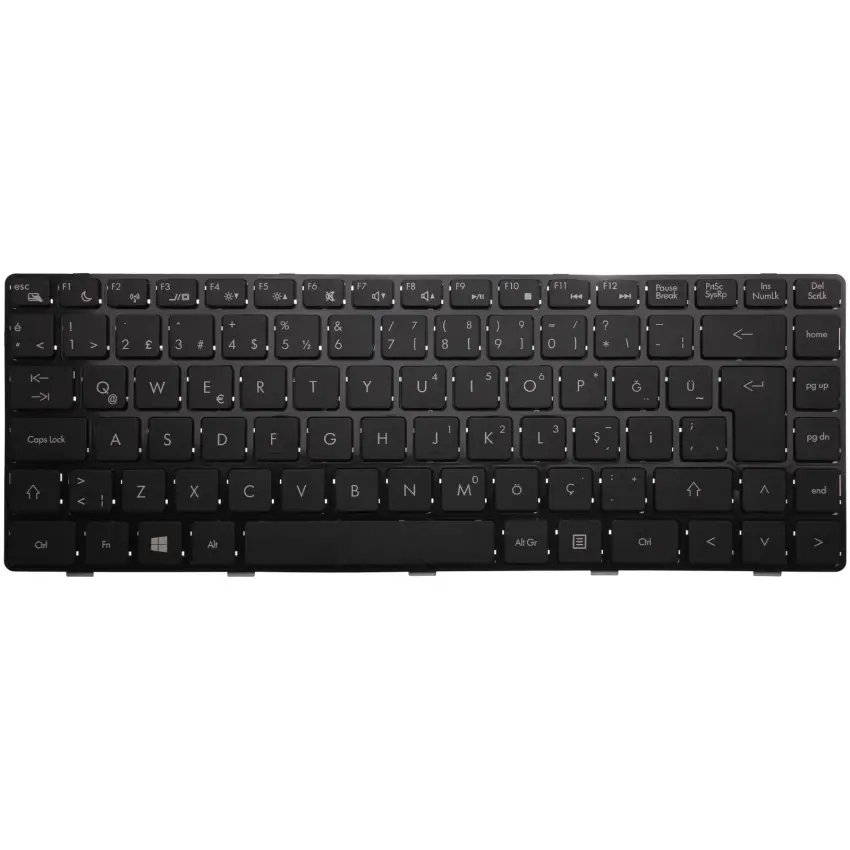 Casper V136346AK4 TR Uyumlu Notebook Klavye (Siyah TR)