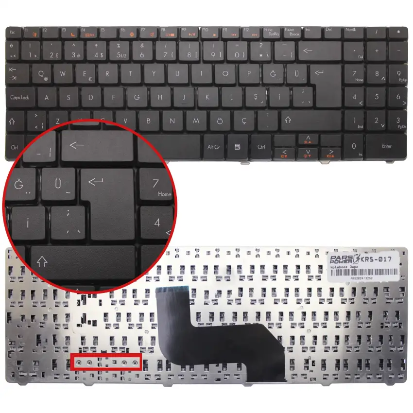 eMachines E630 Notebook Klavyesi (Siyah Tr)