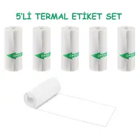 Tüm Mini Termal Fotoğraf Makinalara Uyumlu 5li Set Termal Fotoğraf Kağıdı