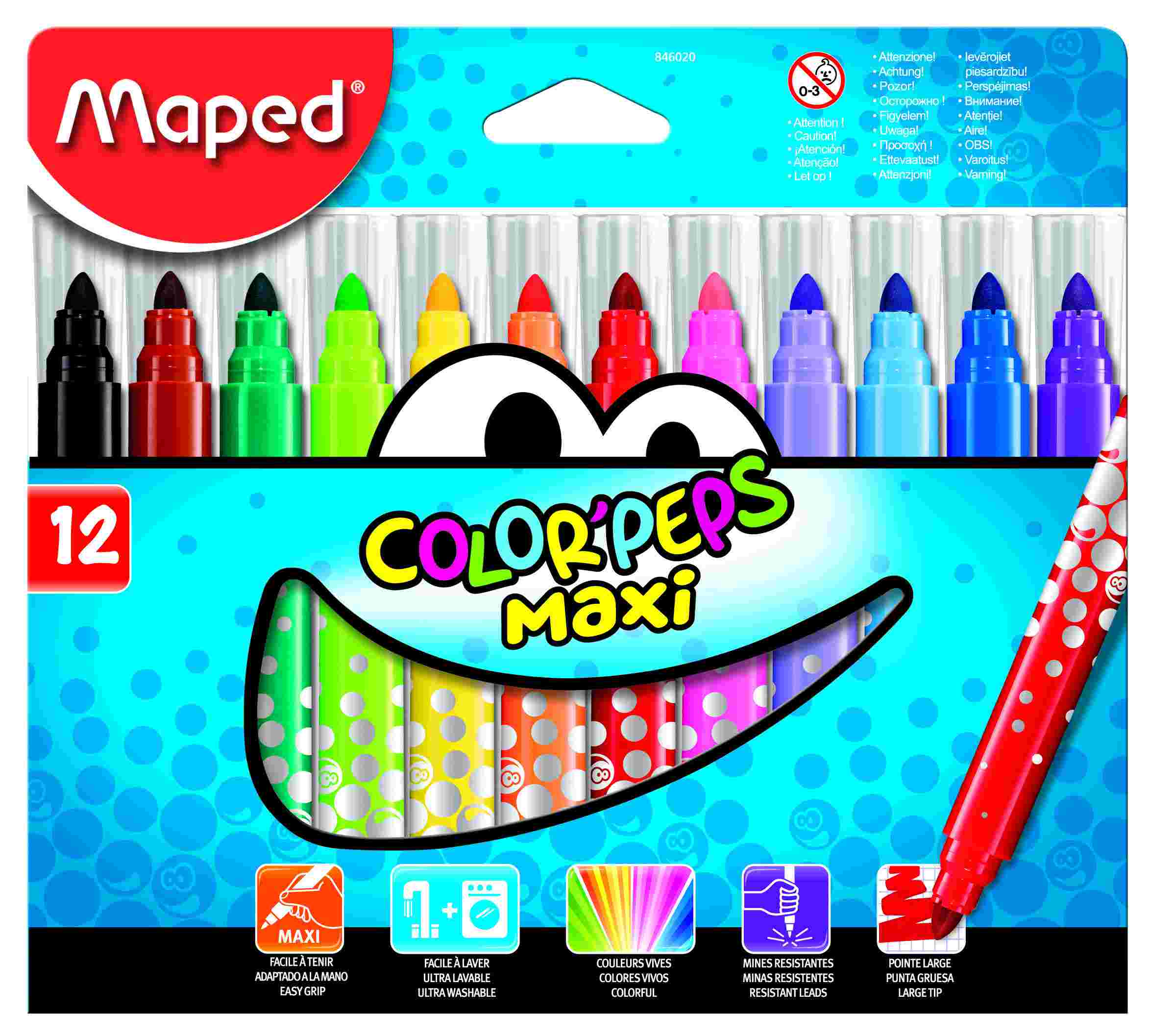 MAPED 846020 COLORPEPS MAXİ KEÇELİ KALEM