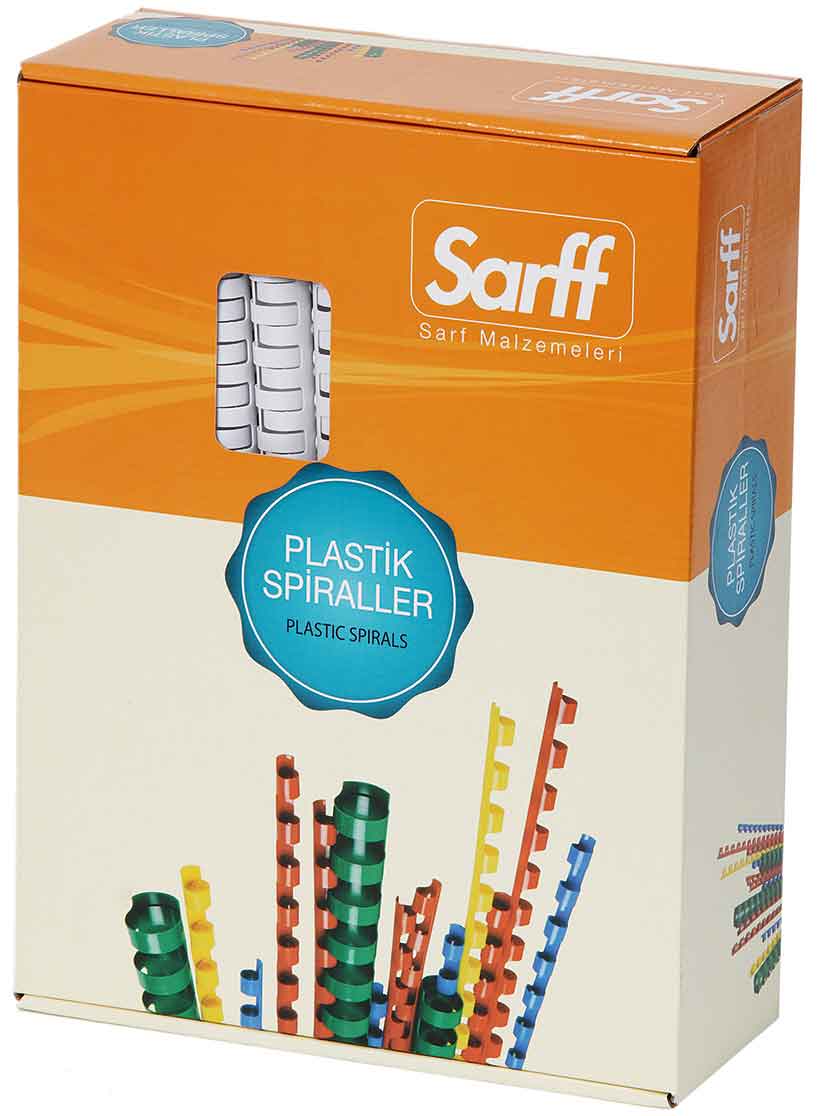 SARFF 15202066 SPİRAL 28MM BEYAZ 50Lİ