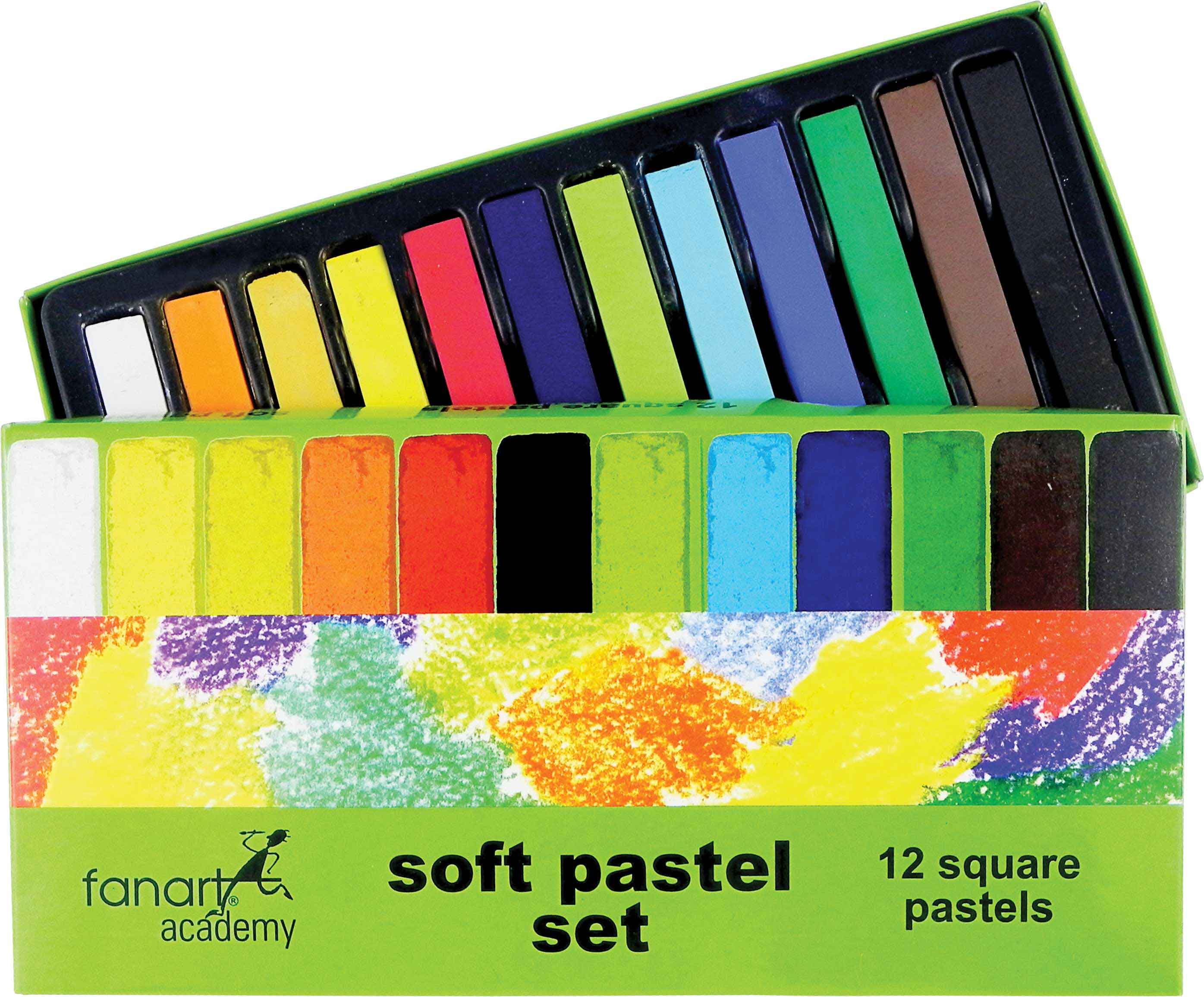 FANART 4000.S12 ACADEMY TOZ PASTEL 12Lİ