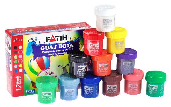 FATİH 50420 GUAJ BOYA 12 RENK 12*25:300 GR