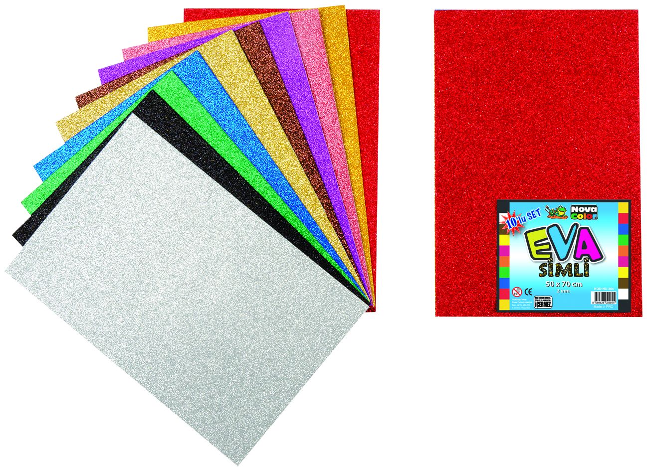 NOVA COLOR NC-364 EVA 50X70 SİMLİ 10LU