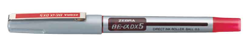 ZEBRA DX5 ROLLER KALEM 05MM KIRMIZI