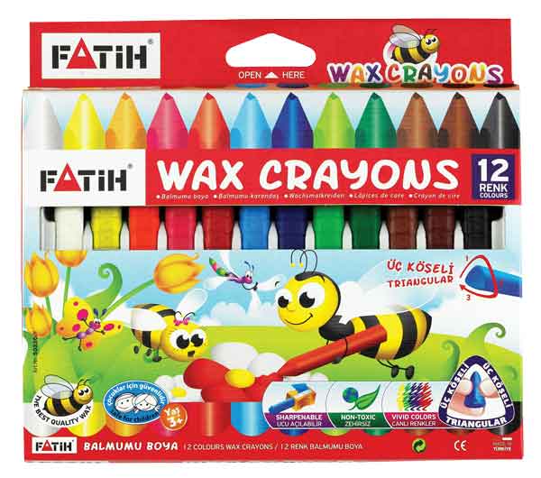 FATİH 50220 JUMBO WAX CRAYON BOYA 12 RENK