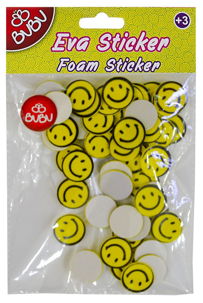 BU-BU STS029 EVA STİCKER GÜLEN YÜZ KÜÇÜK