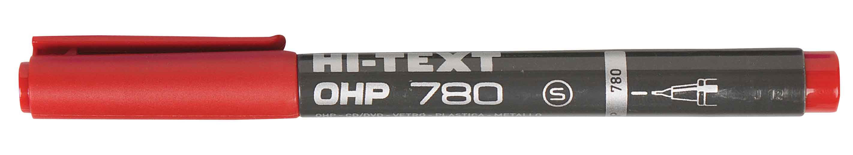 Hİ-TEXT 780SK ASETAT KALEMİ (S) KIRMIZI