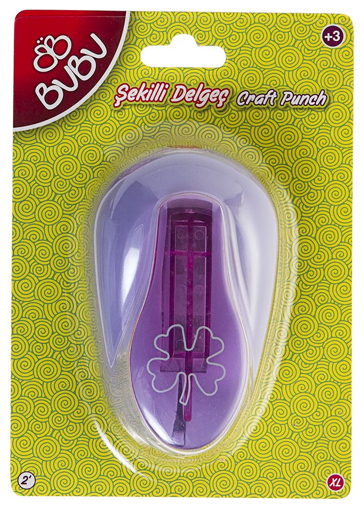 BU-BU DE0008 ŞEKİLLİ EVA VE KAĞIT DELGEÇ YONCA 2