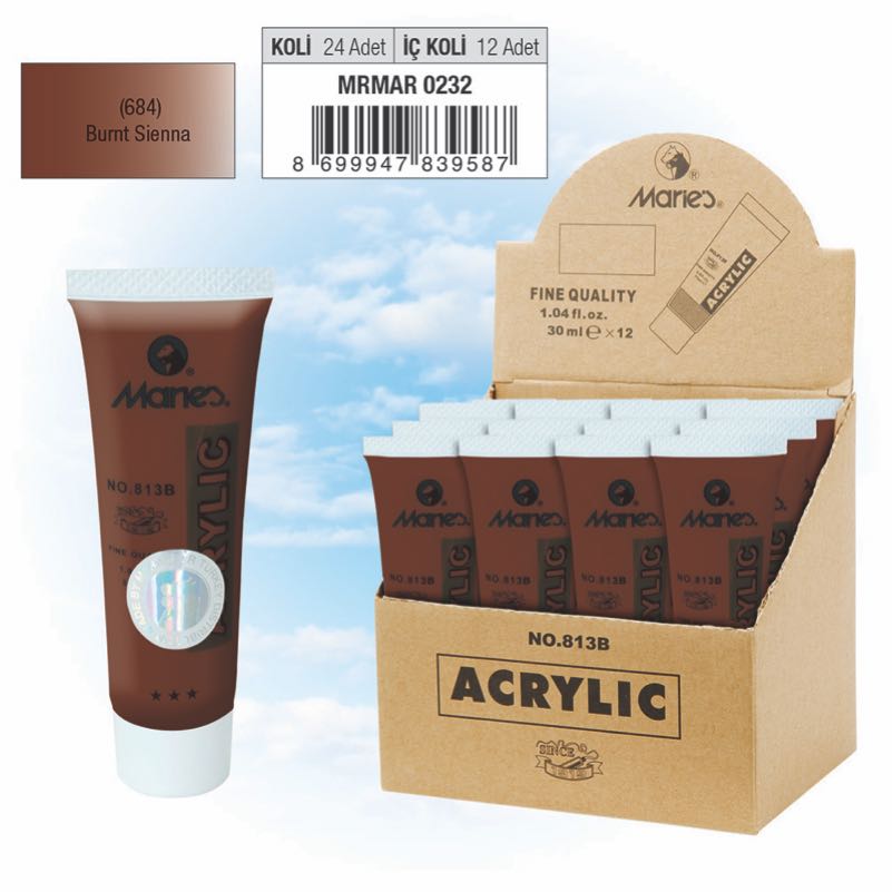 MARİES MRMAR0232 684 813B AKRİLİK BOYA 30ML