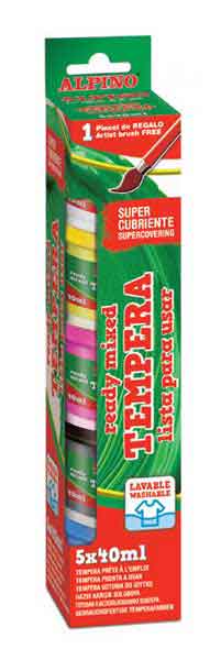 ALPİNO DM-920 GUAJ BOYA 5X40ML FIRÇA HEDİYELİ