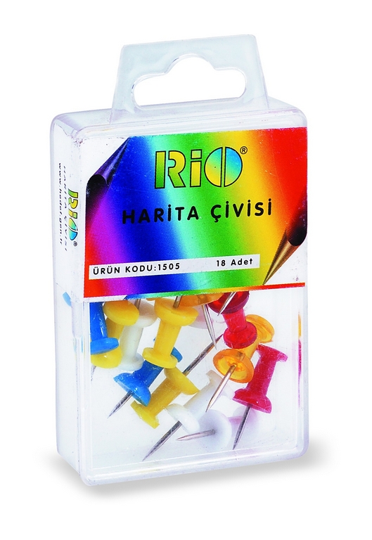 RİO 1505 RENKLİ HARİTA ÇİVİSİ SİLİNDİRİK