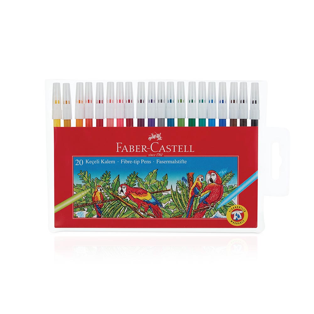 FABER KEÇELİ KALEM YIKANABİLİR 20 RENK 155120