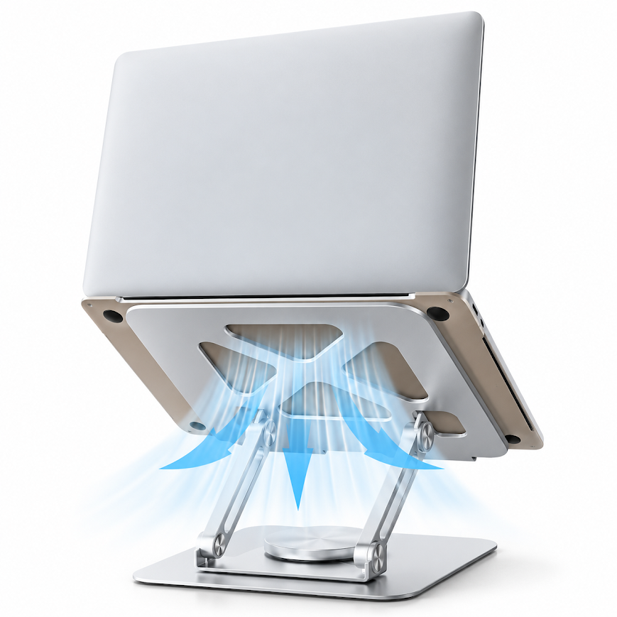 GLR X2 360 Derece Dönen Katlanabilir Metal Tablet Laptop Standı