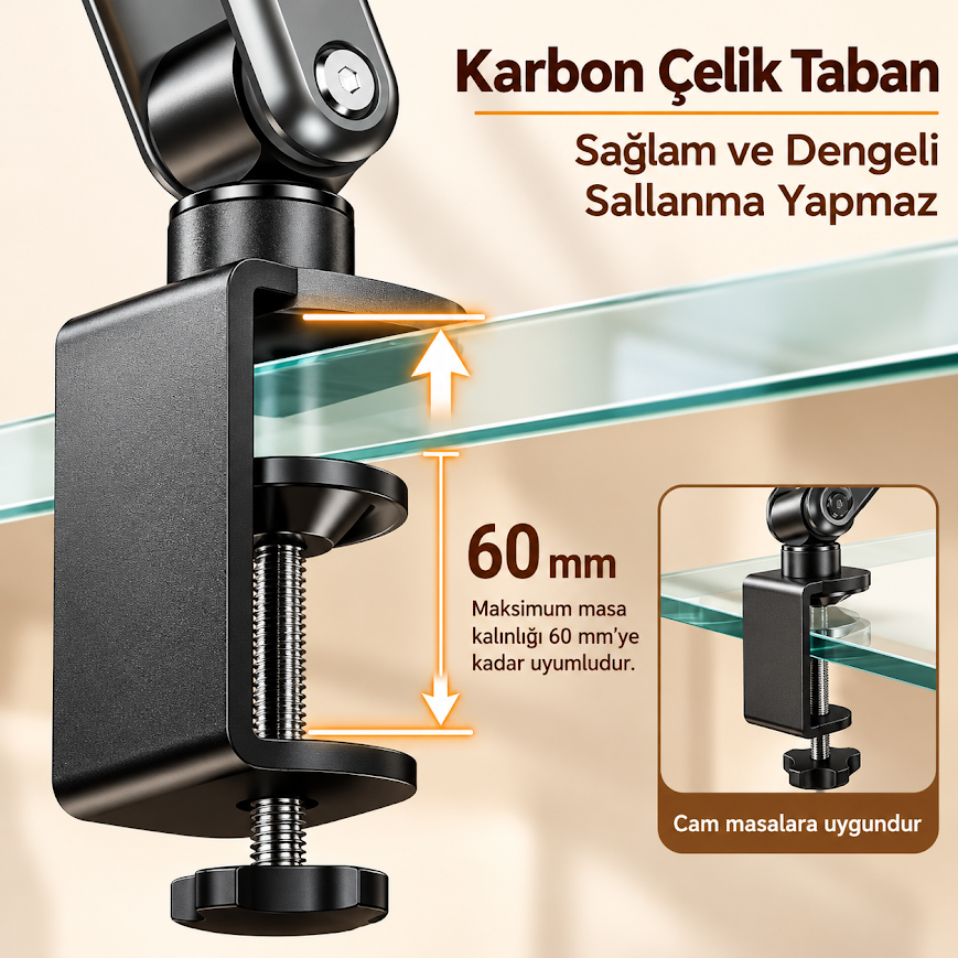 GLR Masaüstü Ayarlanabilir Metal Ayaklı Kitap Tablet Standı