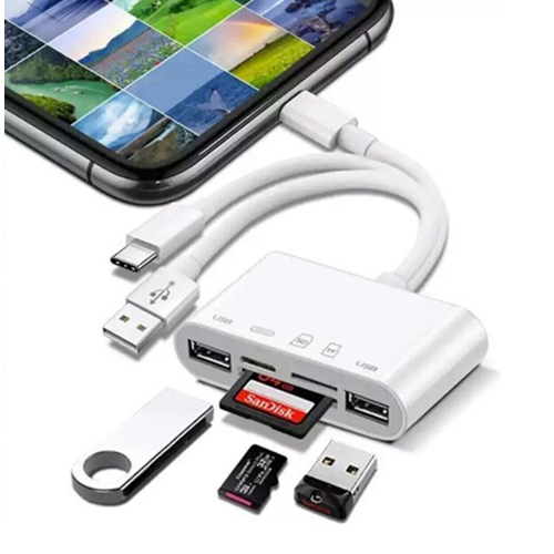Kruxon ZR459 NK1032 TYPE-C LİGHTNİNG USB COMBO