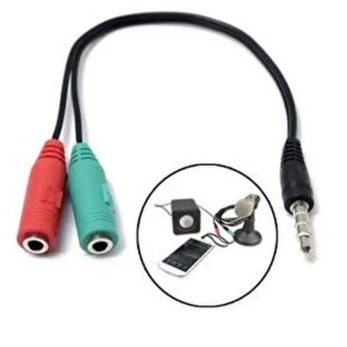 Kruxon ZR84 AUX SES KABLOSU 1 ERKEK 2 DİŞİ