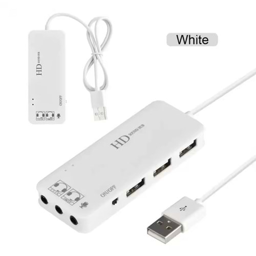 Kruxon ZR100 USB SES KARTI/USB ÇOKLAYICI