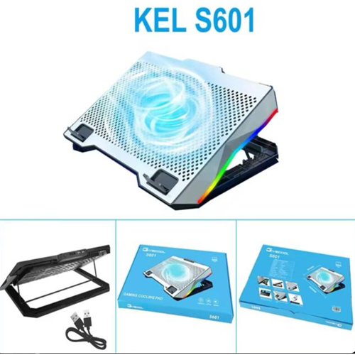 Kruxon ZR924 S601 TEK FANLI RGB METALİK LAPTOP SOĞUTUCU