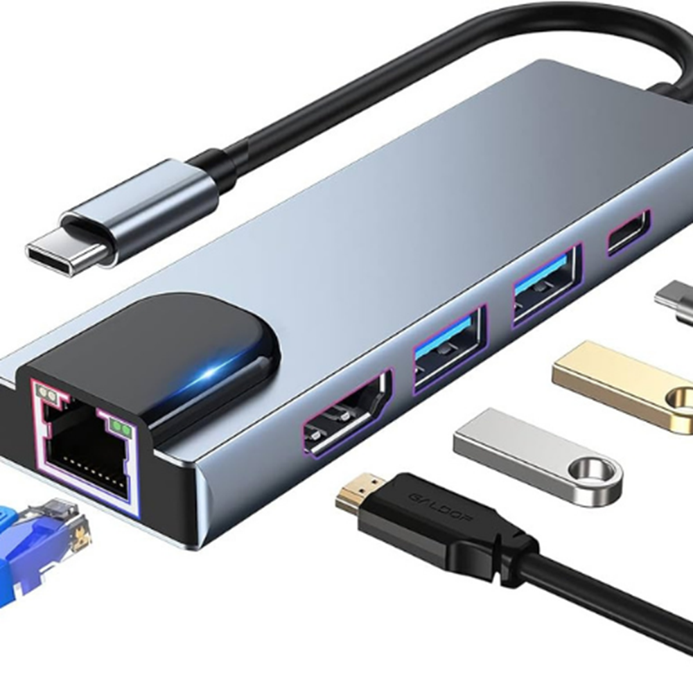 Kruxon ZR34 TYPE C 5 PORT CONNECTOR