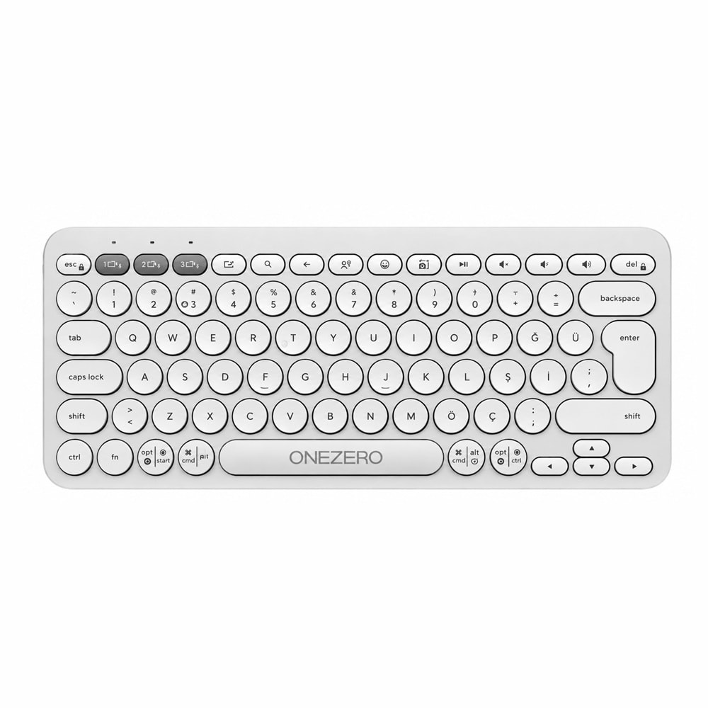 Kruxon ZR460 K380 BEYAZ BLUETOOTH KLAVYE