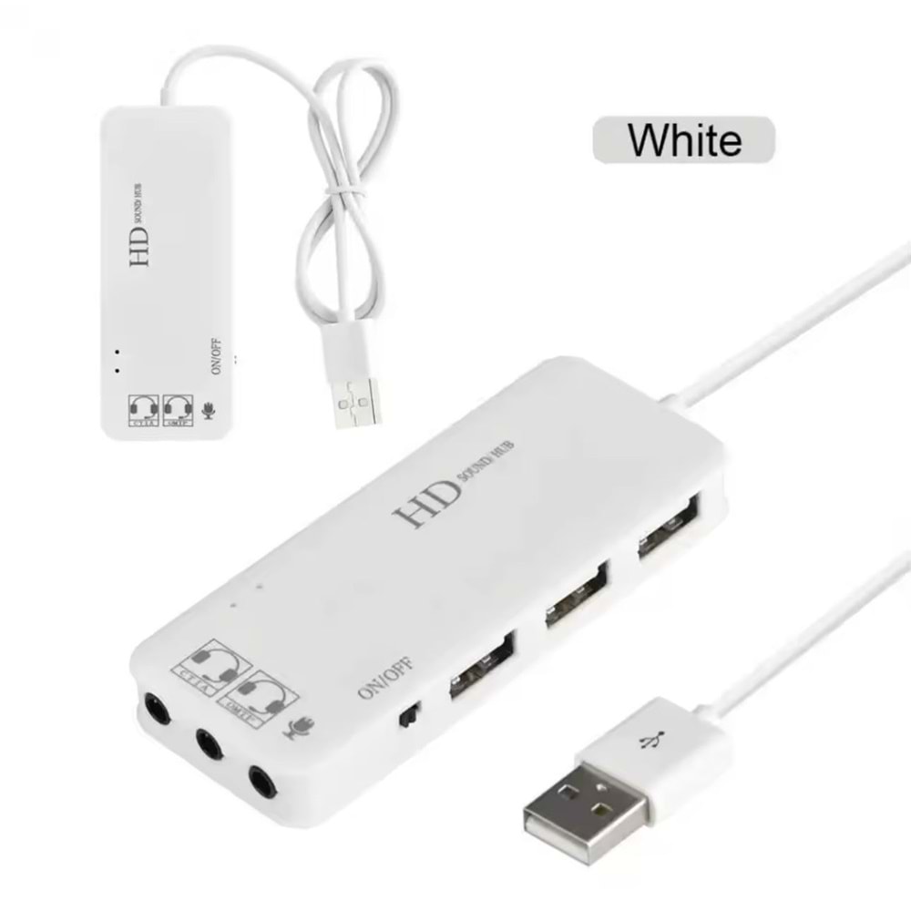 Kruxon ZR100 USB SES KARTI/USB ÇOKLAYICI